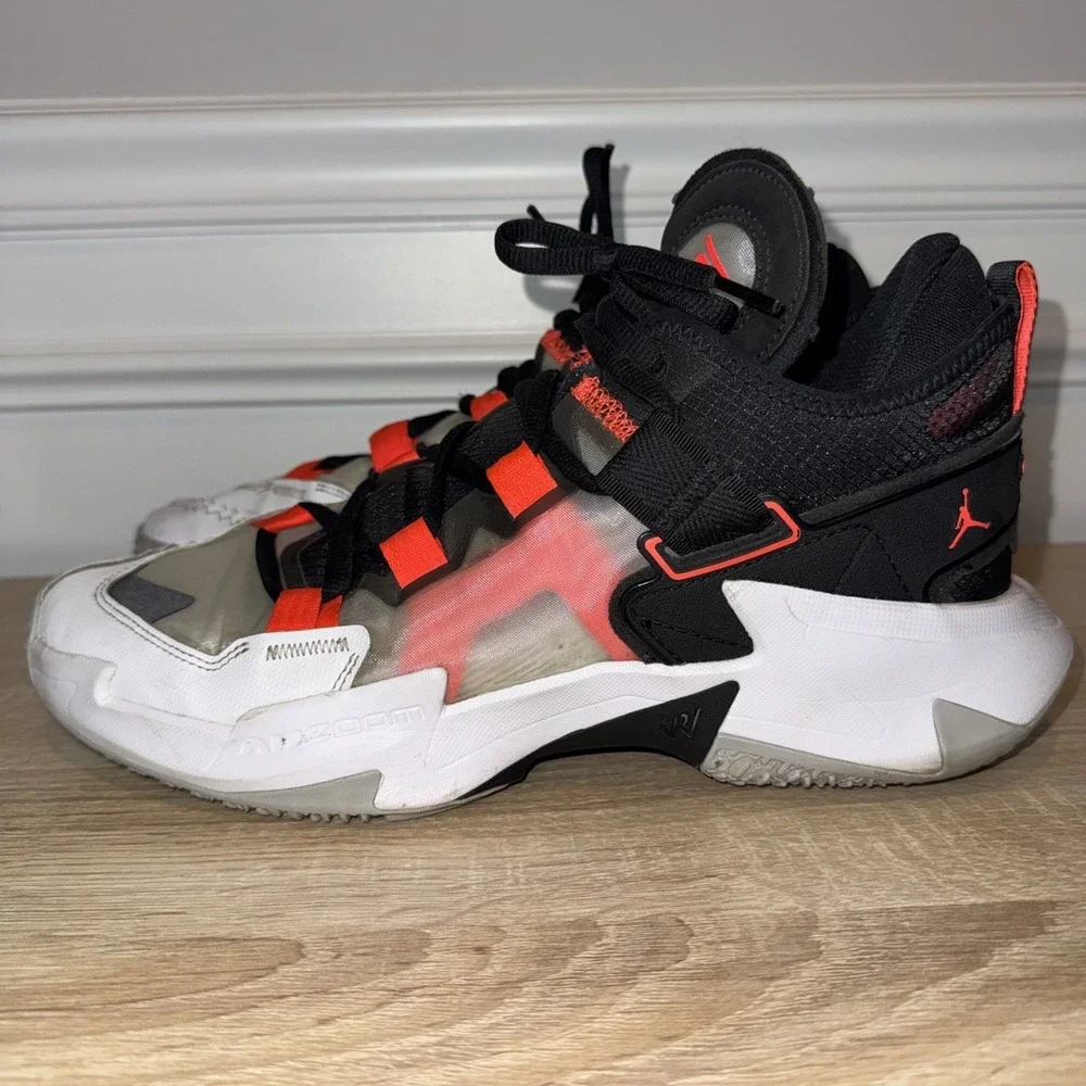 Air Jordan Why Not .5 Bloodline Sneakers Shoes DC3637-160 Men‎ SZ US 12 EUC Mesh